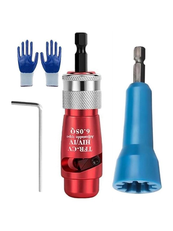 DIY Wire Stripper and Twister Kit with Gloves - 3-Piece Aluminum Alloy Tools