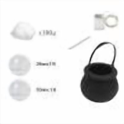 DIY Witch Jar Pot Set with LED Lights and Decorative Accessories, Luminous Halloween Cauldron for Spooky Party Table Display, Durable Plastic Interactive Craft Decoration Set