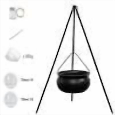 DIY Witch Jar Pot Set with LED Lights and Decorative Accessories, Luminous Halloween Cauldron for Spooky Party Table Display, Durable Plastic Interactive Craft Decoration Set