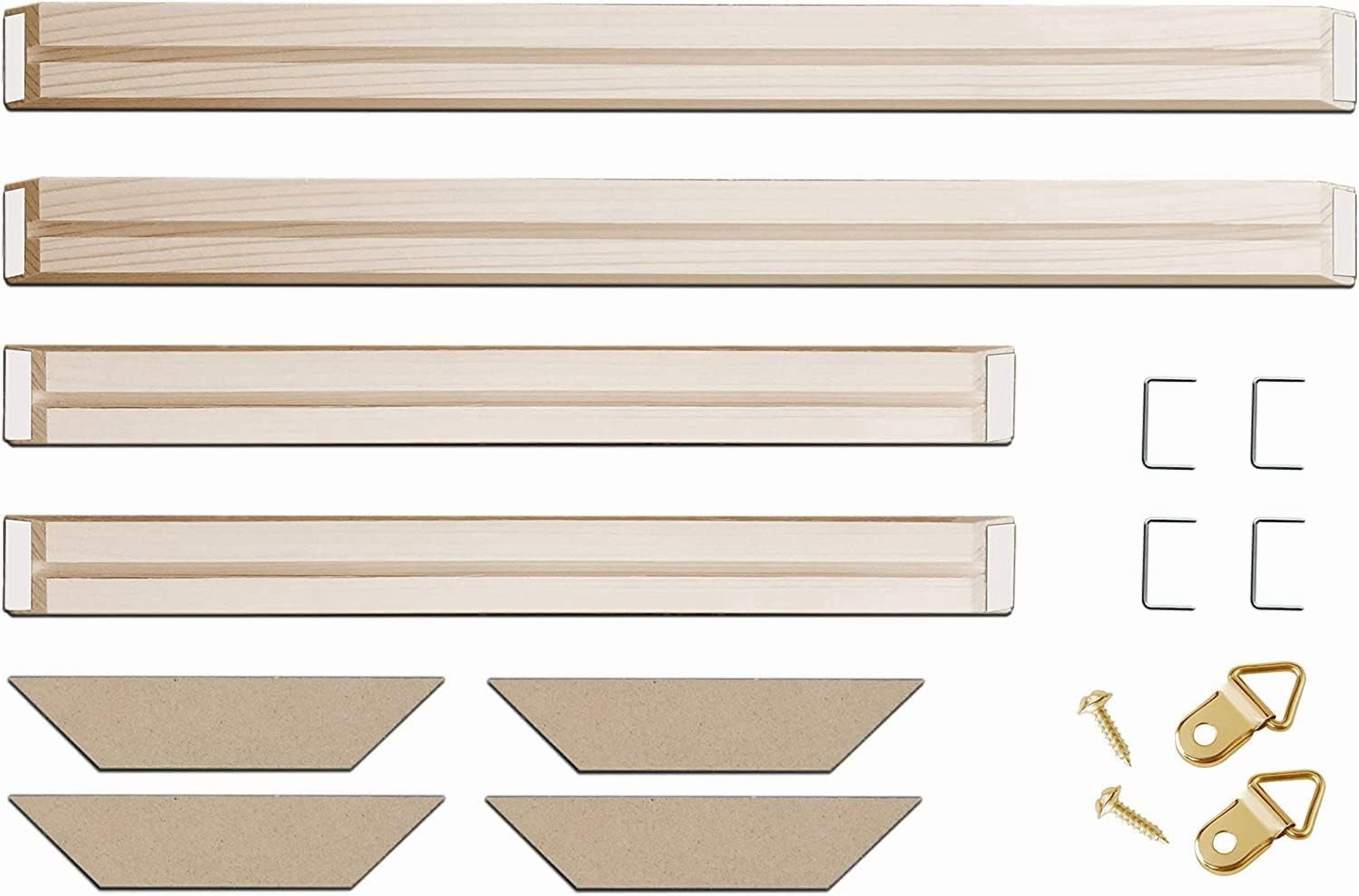 DIY Wood Canvas Frame Kit with Stretch Bar 36x48 Inch Oil Painting & Wall Art - Custom Frames for Paintings & Canvases