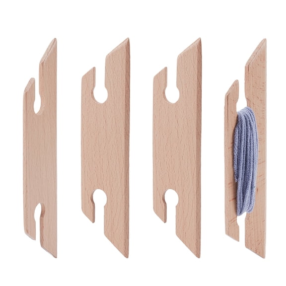 DIY Wood Knitting Tools Wood Knitting Looms Shuttles BurlyWood 18x4.6x0.4cm