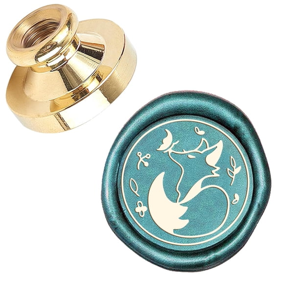 DIY Wood Seal Stamp Scrapbook Brass Stamps Animal Pattern 25mm