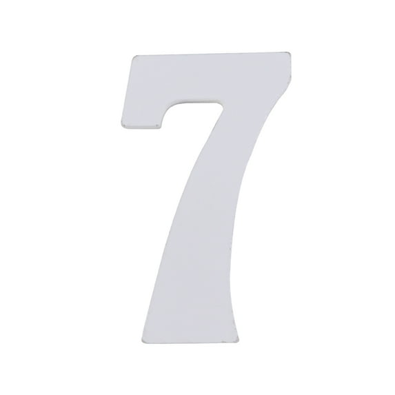 OULII Table Decoration Sign White Wooden 1Set 3x1.2x8Cm