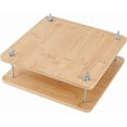 thumbnail image 1 of DIY Wooden Flower Press 9.84x9.84 Inch Square Bookbinding Press Book Press Machine Flat Paper Press Machine Book Press Bookbinding for Flower Press Handmade DIY Bookbinding Supplies Moccasin DIY, 1 of 8
