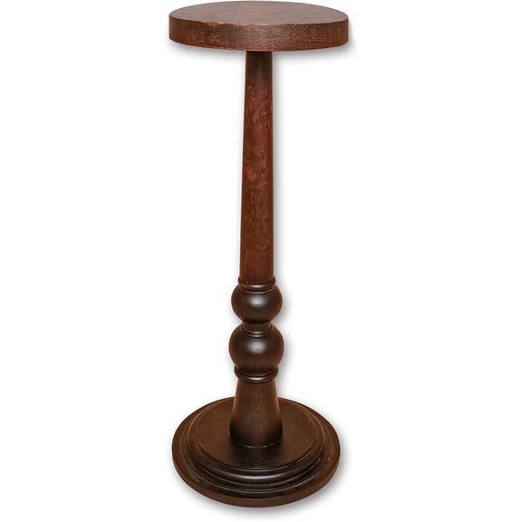 DIY Wooden Plant Stand Rustic Tall Side Table with Easy Assembly Vintage Accent Table for Living Room, Bedroom, Office, Christmas, New Year, Thanksgiving