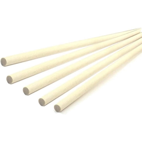 DIY Wooden Round Stick 11.8" Unfinished Craft Wood Dowel Rods 8mm/ 10mm/ 12mm/ 15mm/ 25mm/ 30mm