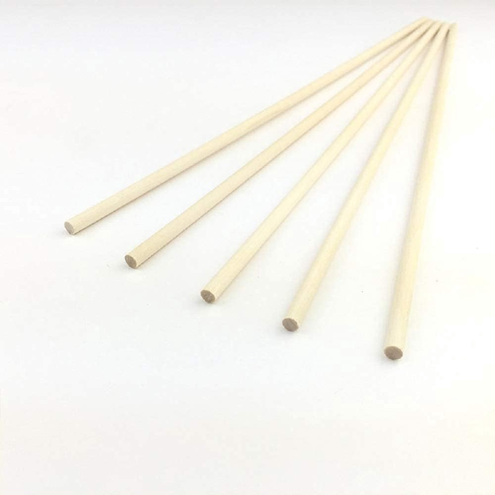 DIY Wooden Round Stick 11.8" Unfinished Craft Wood Dowel Rods 8mm/ 10mm/ 12mm/ 15mm/ 25mm/ 30mm