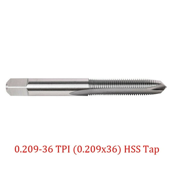 DIY Working HSS Tap 0.209-36 TPI Stem Thread Valve 3 Flutes 3 Slot Universal