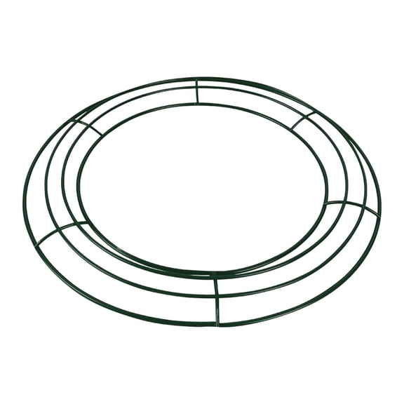 DIY Wreath Frame Garland Ring Making Kit with Gold Beads Wire Round Form for Jewelry Necklace Craft Ribbon Charms