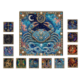 thumbnail image 1 of DIY Zodiac Diamond Painting Art Kit, Pearl Bead Diamond Art Craft With Full Accessories, Creative Hand‑Made Wall Art, Great Art Project For Beginner Adult Crafters(Cancer), 1 of 7