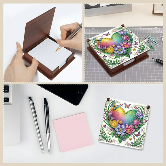 DIY diamond art painting kit note box, love special diamond shape unique style, note box design, perfect gift choice for teacher's day other festivals