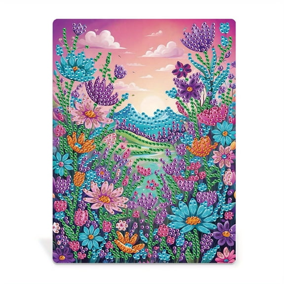 DIY diamond painting kit with bracket frame, pretty flowers creative home decorations, desktop decorations decorative photo frames, beginners handmade gifts