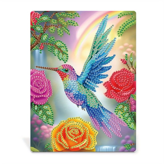 DIY diamond painting kit with bracket frame, bird creative home furnishings, desktop furnishings decorative photo frame, handmade gifts for beginners