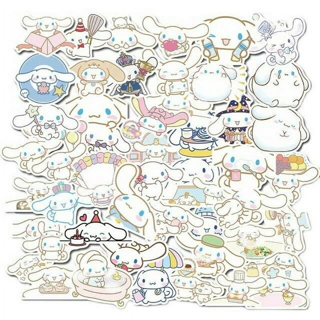 DIY hello Kitty Sticker Kawaii Cartoon Sanrio Anime Kuromi Cinnamoroll ...