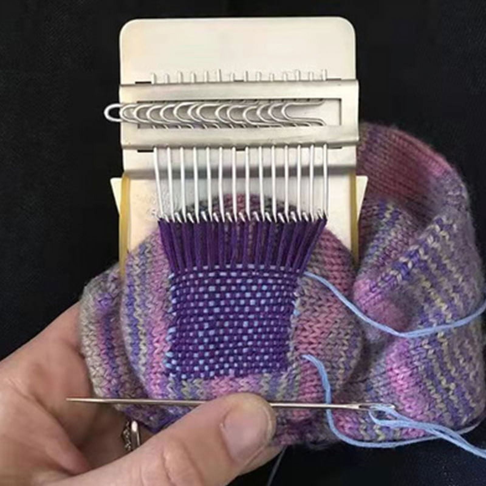 DIY loom creative knitting hand-woven wood-speed small sewing machine+ ...