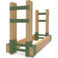 DIY metal firewood storage bracket kit adjustable log stacking stand ...