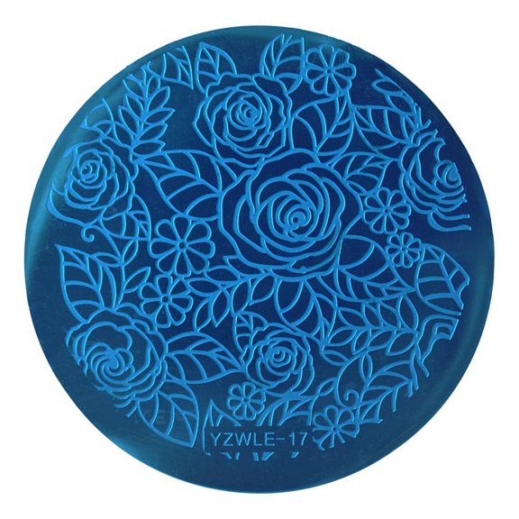 DIY nail print steel plate nail print version template