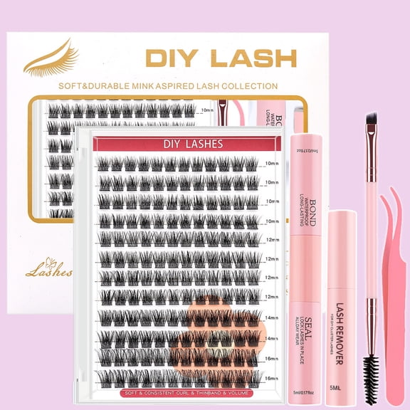 DIY segmented false eyelashes large-capacity set, 30D & 40D combined hot-melt false eyelashes