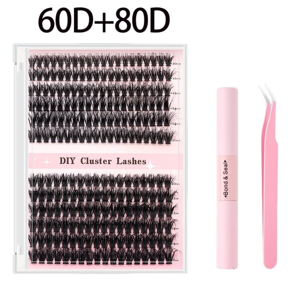 DIY segmented large-volume thick curly natural individual cluster graft false eyelashes