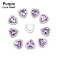 thumbnail image 1 of DIY wedding Decor Clothing Garment Decorative Love Heart Round Sparkling Crystal Sewing Button Scrapbooking Acrylic Rhinestone PURPLE LOVE HEART, 1 of 8