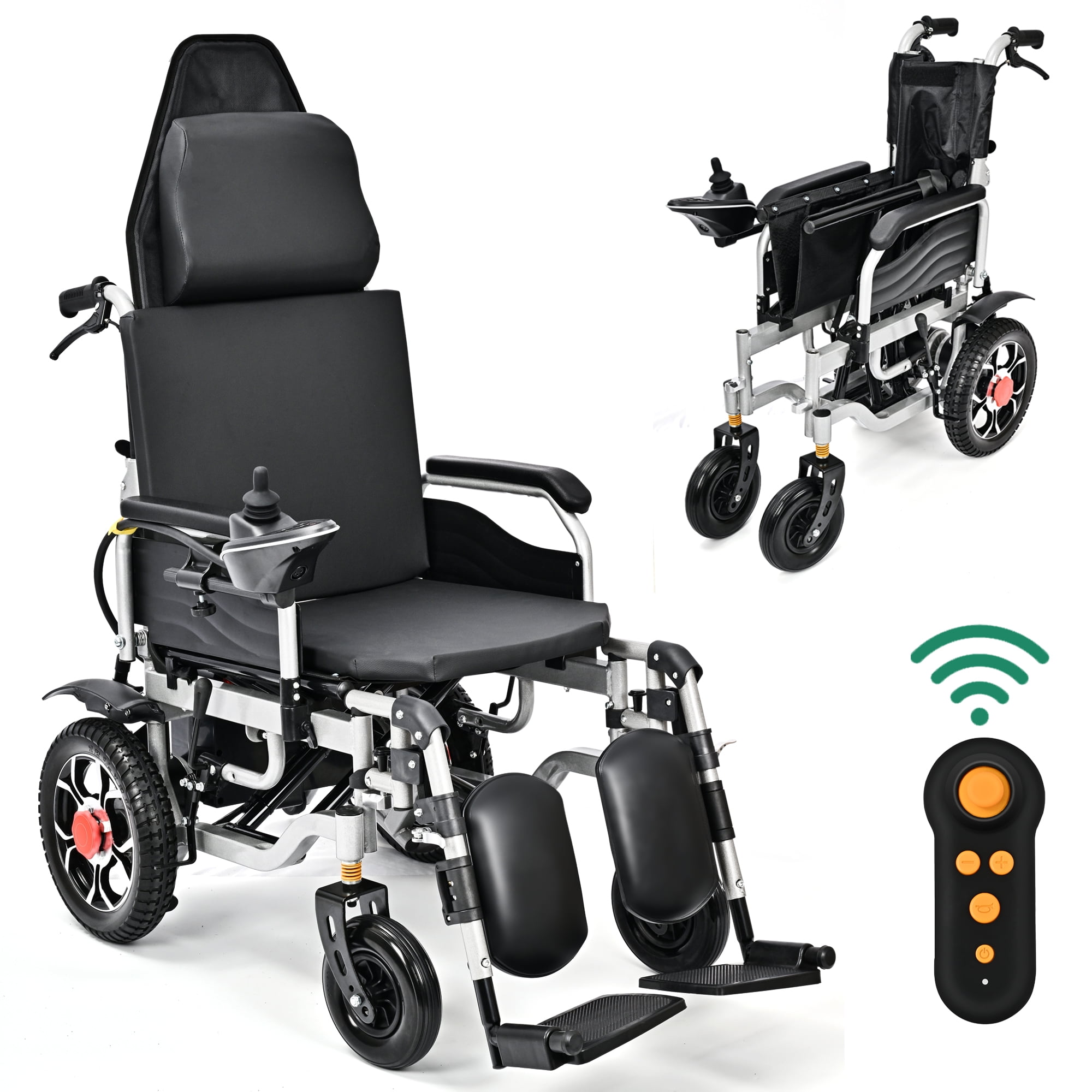 DIYAREA Portable Electric Wheelchair for Adults, Portable All Terrain  Lightweight Wheelchairs, Foldable Motorized Power Wheel Chair