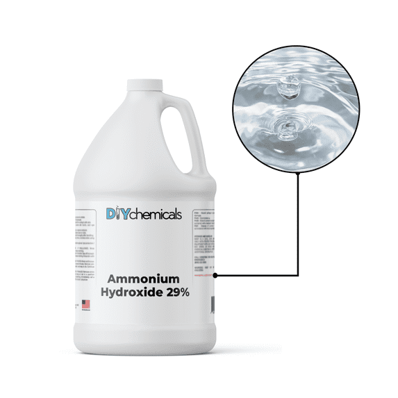 DIYChemicals Ammonium Hydroxide - 29% Concentration, All-Purpose Cleaner - Gallon