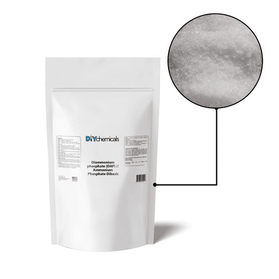 DIYChemicals Diammonium phosphate - (DAP, Ammonium Phosphate Dibasic) - 2 Pounds (2lbs)