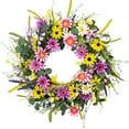 thumbnail image 1 of DIYFLORU Store 22 Inches Summer Wreaths for Front Door Spring Door Wreath Summer Floral Wreath with Wildflower Daisy for Wall Indoor Outside, 1 of 6