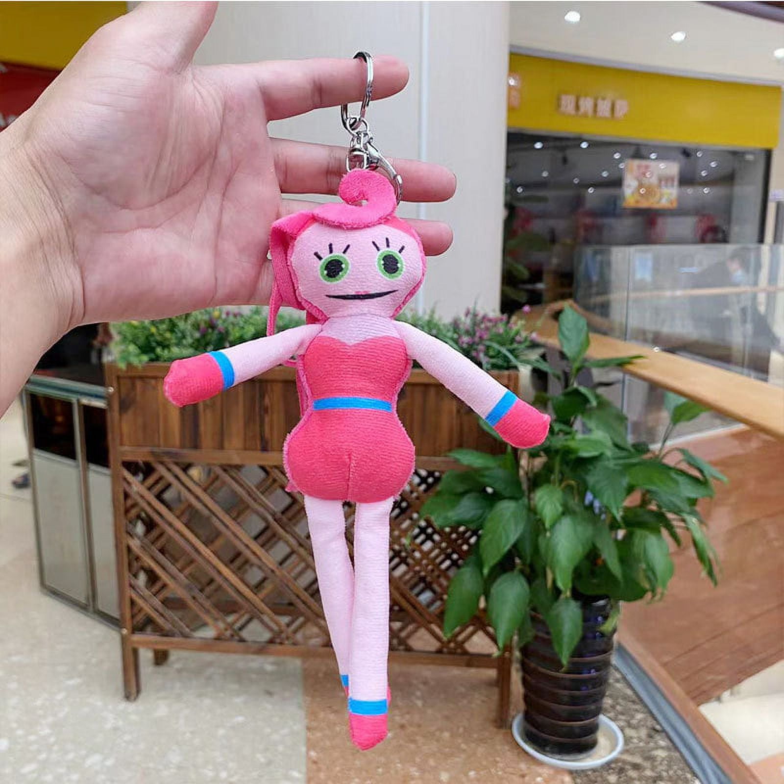 DIYFUN 7.9in Plush Toys, Mommy Long Legs Plush Horror Game Stuffed Doll  with Keychain 