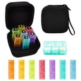 thumbnail image 1 of DIYING Portable 7-Day Pill Organizer with Pill Box and Pill Organizer, Black, 1 of 8