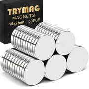 DIYMAG 50Pcs Strong Neodymium Magnets, Small Round Rare Earth Magnets Neodymium Disc Fridge Magnets for Crafts, Whiteboard, Scientific Models, Dry Erase Board, Office Magnets