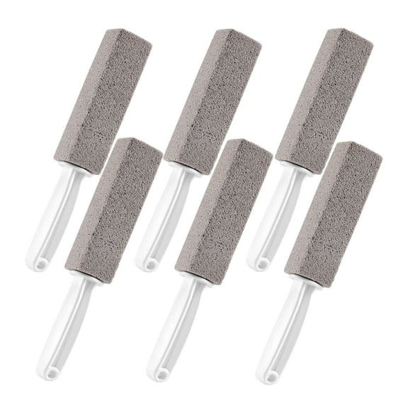 DIYMAG 6 Pack Pumice Stone for Toilets, Scouring Stick with Handle, Pumice Scouring Stick, Pumice Cleaning Stone for Toilet Cleaning, Remove Limescale