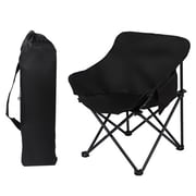 DIYMAG Folding Chair for Camping , Outdoor Portable Folding Chair for Camping/Hiking/Backpack Traveling Black