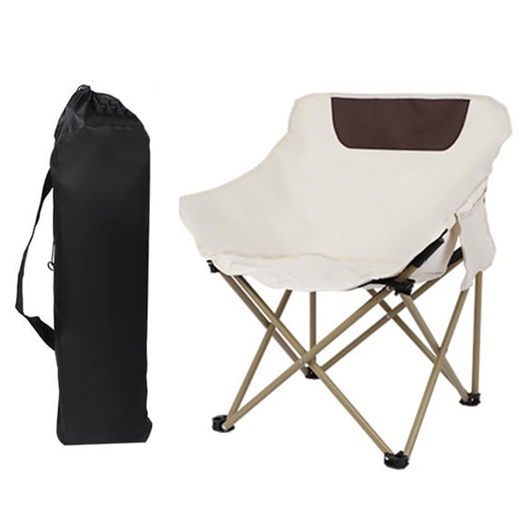 DIYMAG Folding Chair for Camping , Outdoor Portable Folding Chair for Camping/Hiking/Backpack Traveling (White)