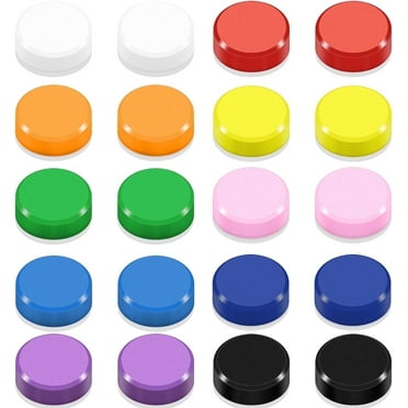 DIYMAG Fridge Magnet 10 Colors Refrigerator Magnets, Colorful Locker Magnets Small Round Decorative Magnets for WhiteBoard Kitchen Office, Classroom