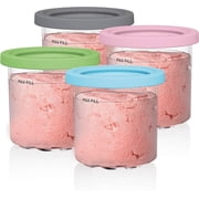 DIYMAG Ice Cream Pints Containers, 4 Packs Cream Containers with Lids Replacements for Ninja Creami Pints, Compatible with NC301 NC300 NC299AMZ Series Ice Cream Maker