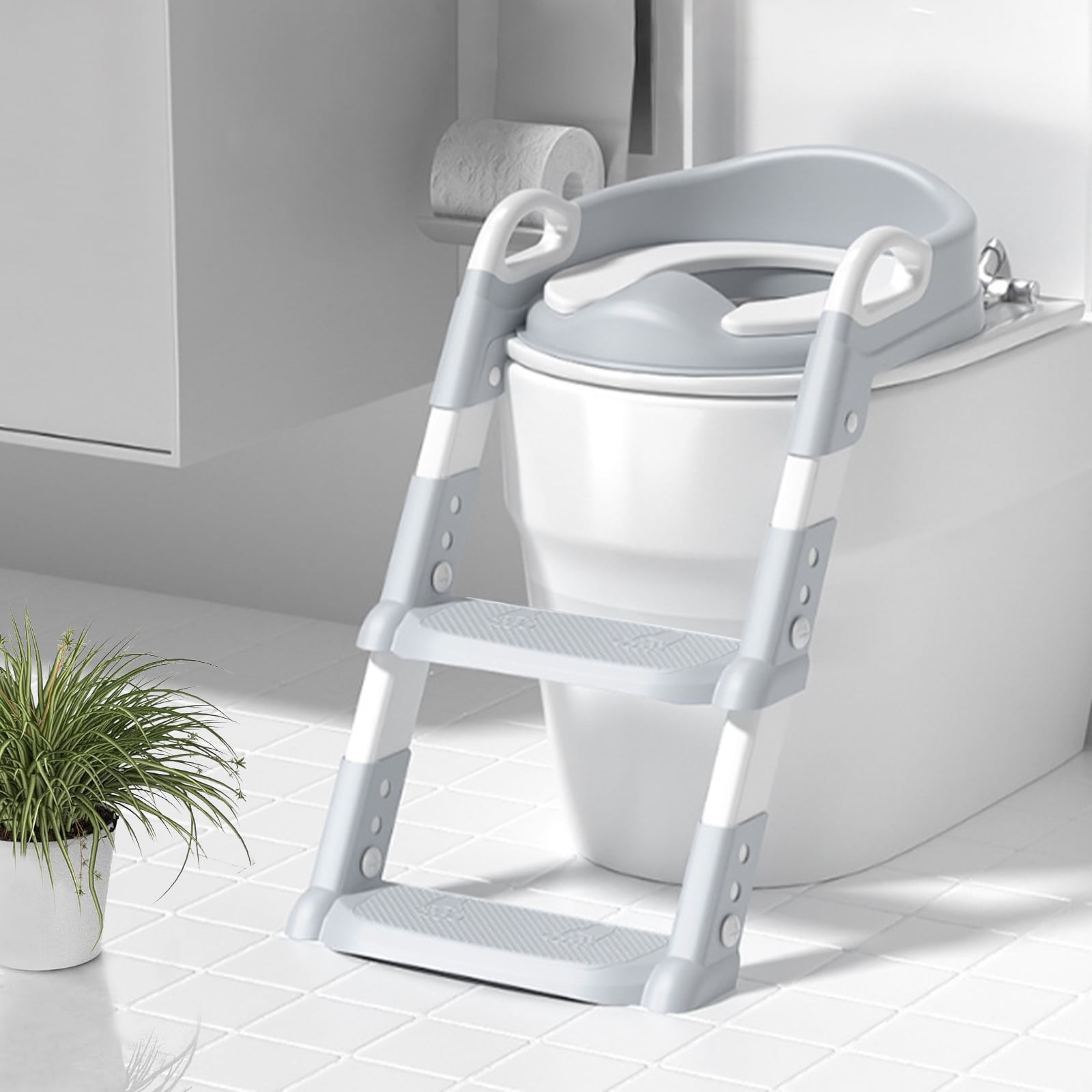 DIYMAG Potty Training Seat, Upgrade 2 in 1 Potty Training Toilet for Toddler, Toddler Toilet Seat for Boys Girls with Anti-Slip Pad and Step Stool