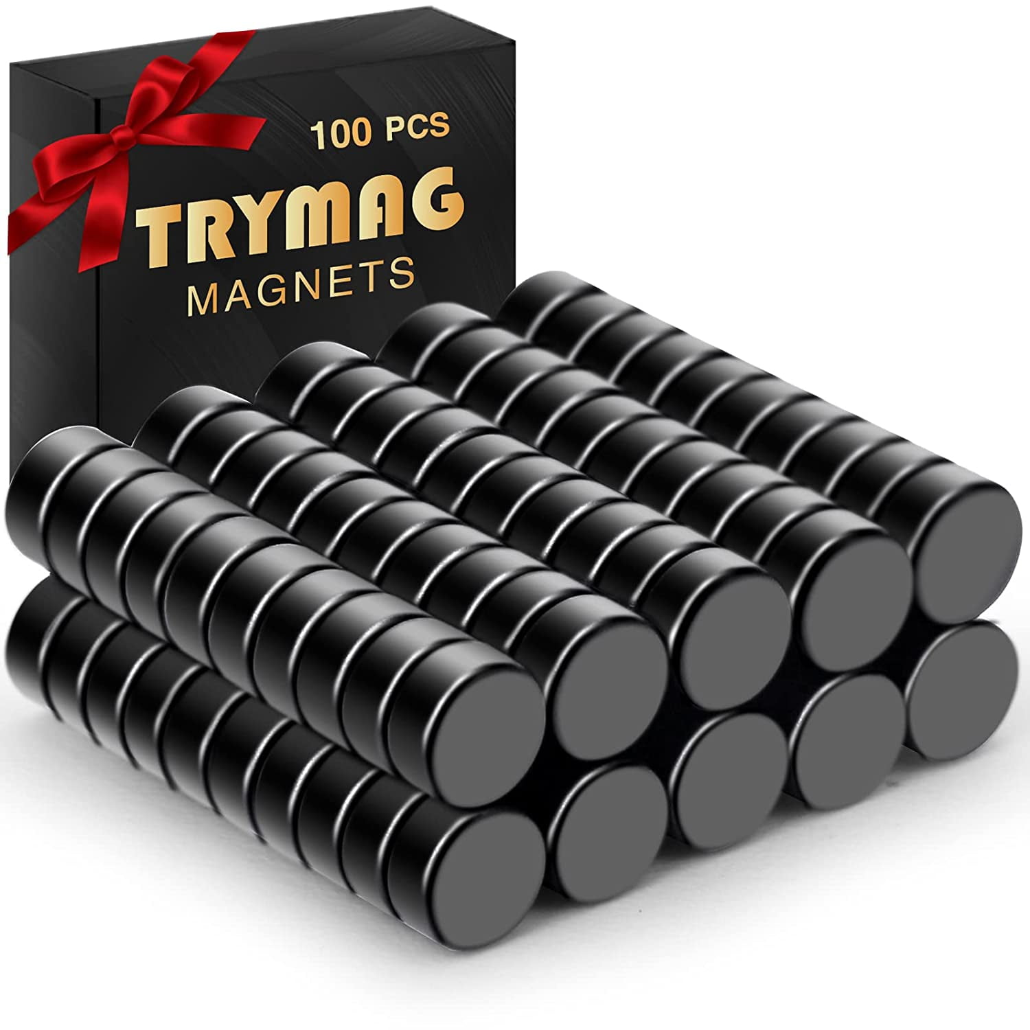Set Of 30 Neodymium Magnets (black), Neodymium Magnets For Whiteboard,  Fridge, Diy, Magnetic Surface, 13 X 16 Mm
