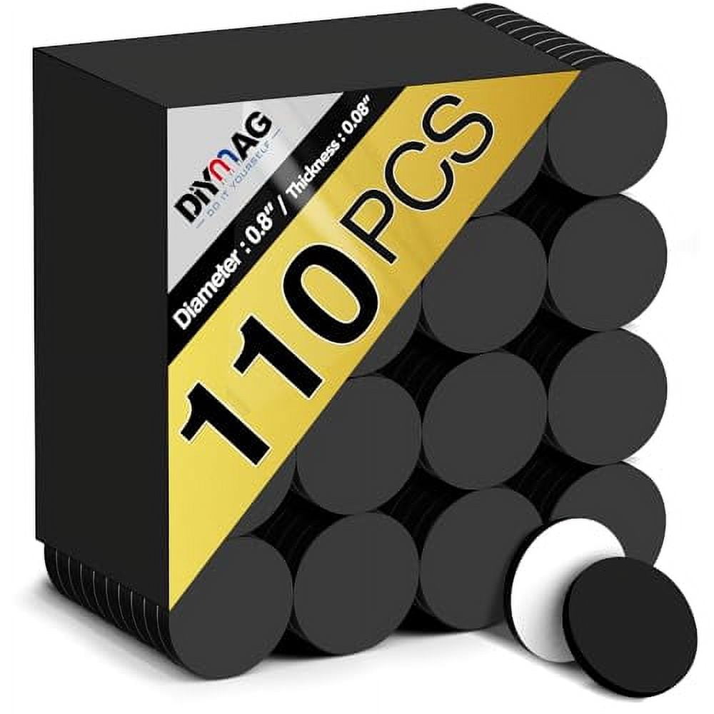DIYMAG Round with Adhesive Backing for Crafts 110 PCs