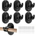 thumbnail image 1 of DIYMAG Self-Adhesive Black Curtain Rod Holders (6 Count), 1 of 6