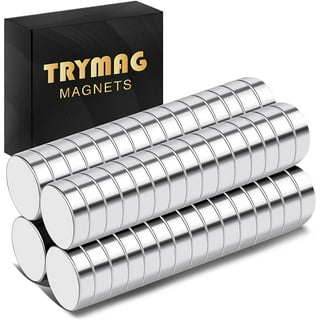 TRYMAG Magnets, 30pcs Small Strong Refrigerator Magnets Tiny Round Neodymium Disc Magnets for Whiteboard, Multi-Use Rare Earth Magnets for Crafts, Dry