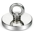 thumbnail image 1 of DIYMAG Super Strong Neodymium Fishing Magnets, 1500 lbs(680 KG) Pulling Force Rare Earth Magnet with Countersunk Hole Eyebolt Diameter 4.75 inch(120mm) for Retrieving in River and Magnetic Fishing, 1 of 7