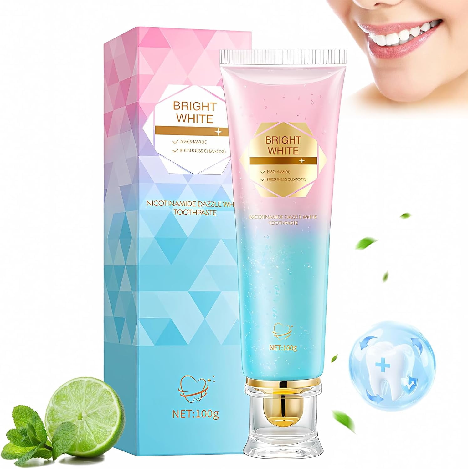 destyer Bodyaccel Whitening Toothpaste with Niacinamide Fresh Breath