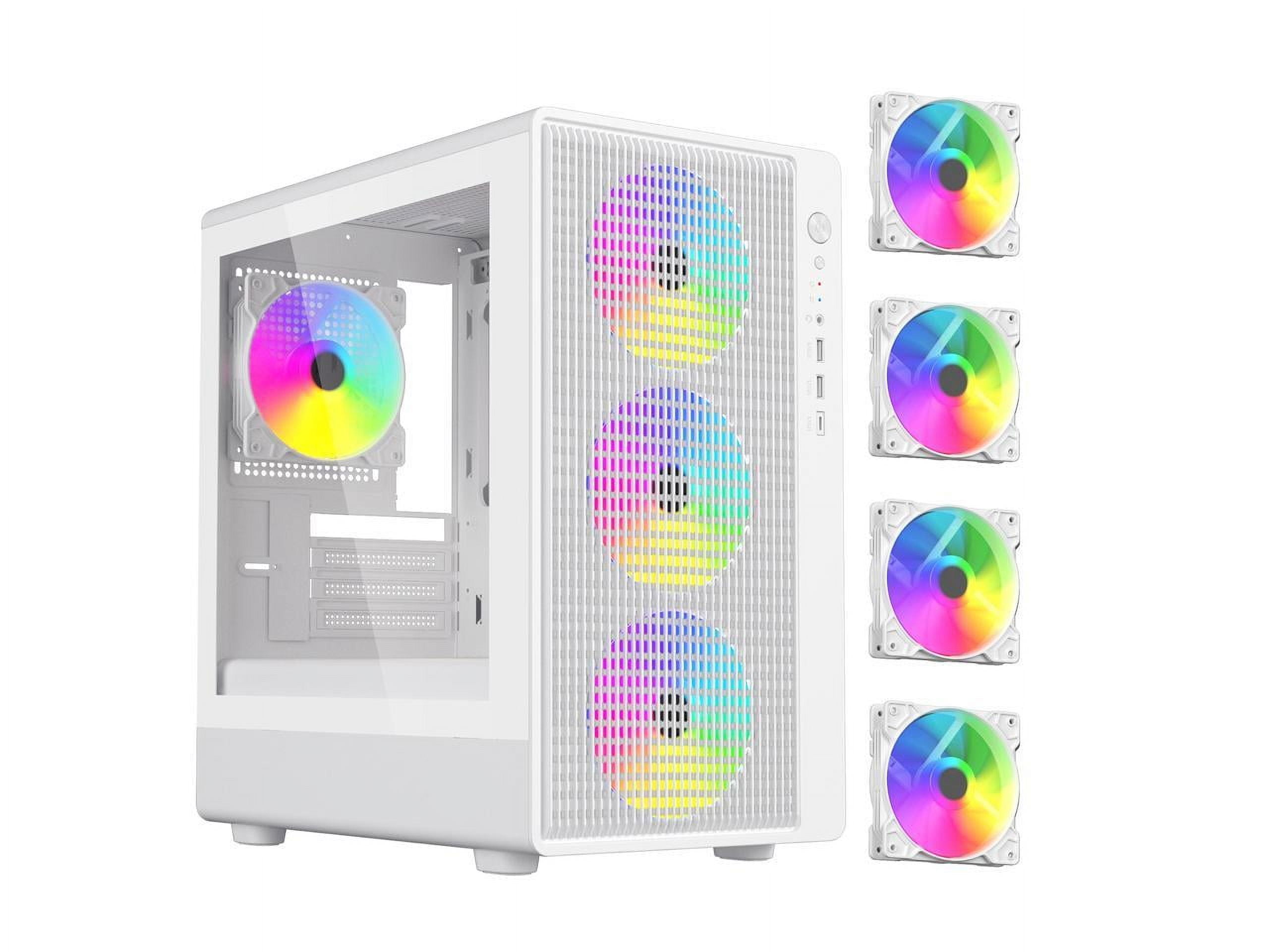 ホワイト PCケース＆1050W電源＆RGBファン ホワイト PCケース＆1050W電源＆RGBファン PCパーツ