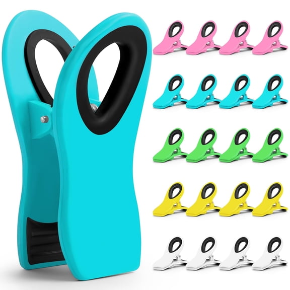 DIYSELF 12 Pack Chip Clips, Bag Clips, Chip Clips Bag Clips Food Clips, Bag Clips for Food Storage, Snack Clips, Clips for Food Packages, Kitchen Clips, Clips for Fridge, Chip Clip