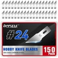 thumbnail image 1 of DIYSELF 150 PCS Exacto Knife Blades 24, Hobby Knife Blades, High Carbon Steel Blades, 1 of 6
