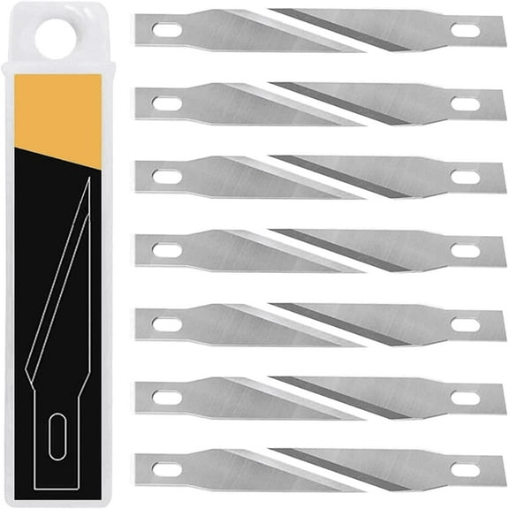 20 PCS Craft Knife Blades, SK5 Carbon Steel #11 Exacto Knife Blades Refill