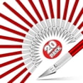 thumbnail image 1 of DIYSELF 20 Pack Exacto Knife - Craft Knife - Hobby Knife - Art Knife (Red), 1 of 7
