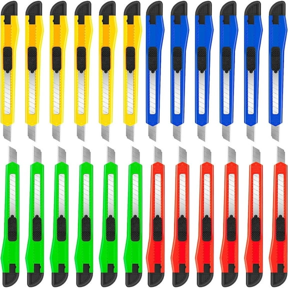 Box Cutter, Utility Knife, 16 Pack Box Cutter Retractable, Box Cutter ...