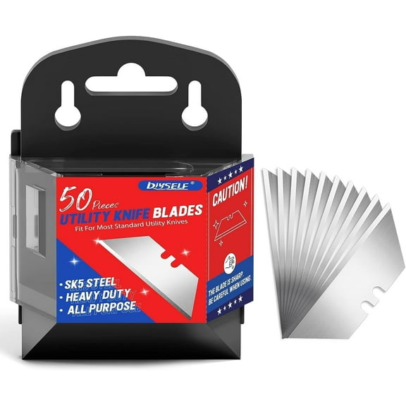DIYSELF 50 Pack Utility Knife Blades